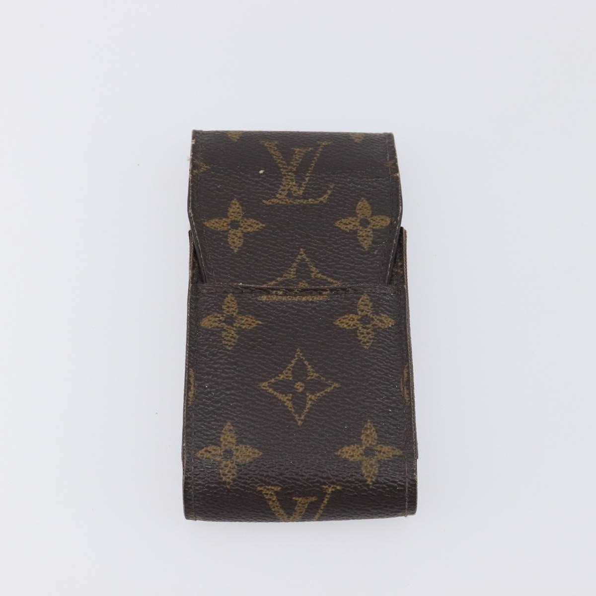 LOUIS VUITTON Monogram Etui Cigarette Case 2 Set LV Auth BA13879