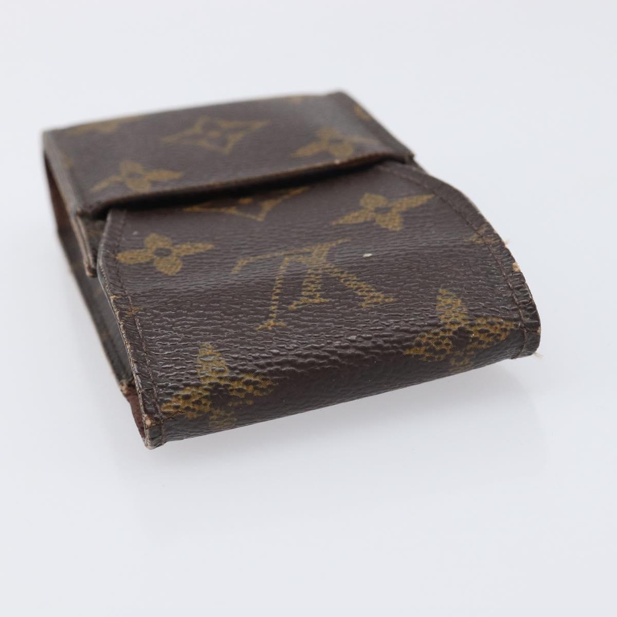 LOUIS VUITTON Monogram Etui Cigarette Case 2 Set LV Auth BA13879