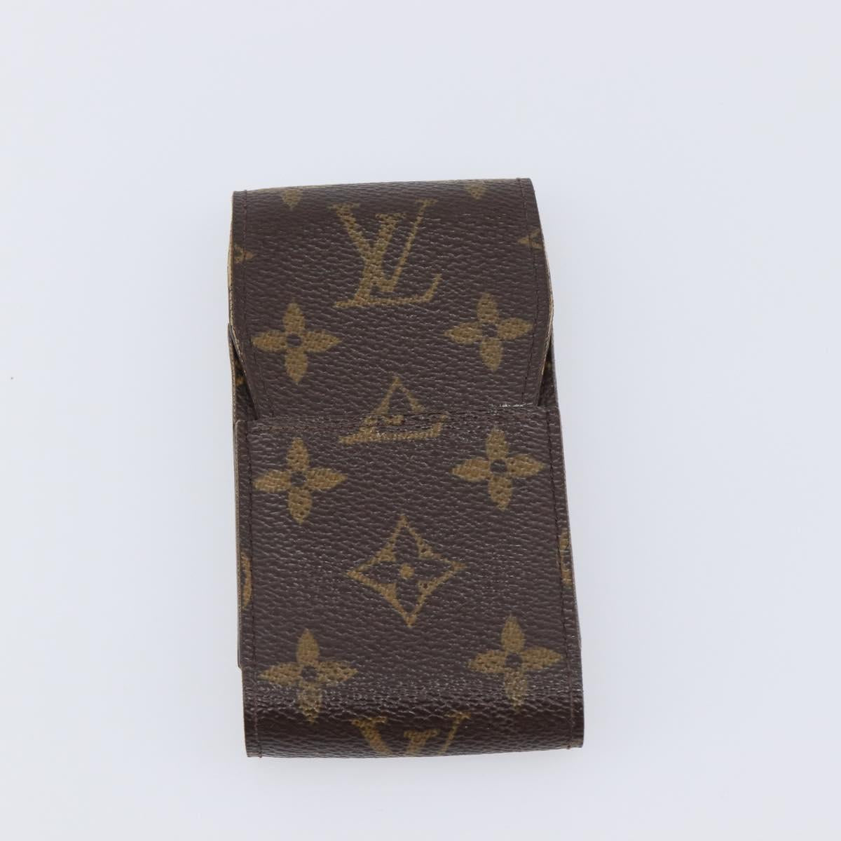 LOUIS VUITTON Monogram Etui Cigarette Case 2 Set LV Auth BA13879