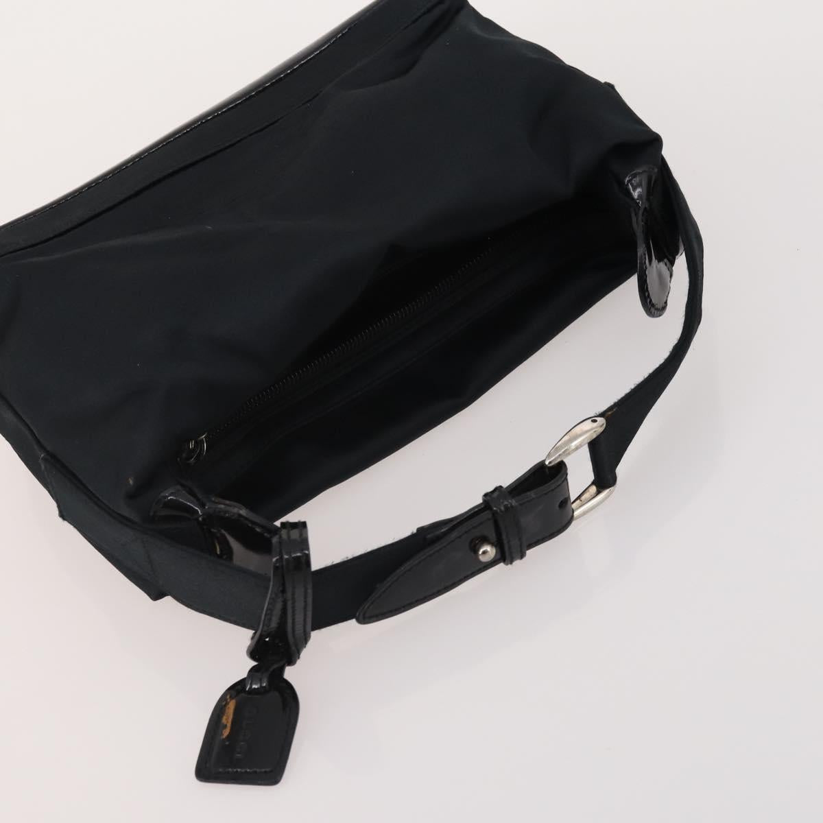 GUCCI GG Supreme Shoulder Bag PVC Nylon 4 Set Black Beige Auth BA13882