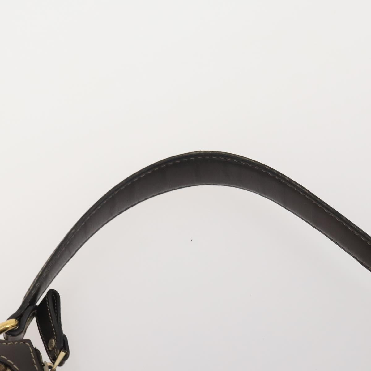 GUCCI GG Supreme Shoulder Bag PVC Nylon 4 Set Black Beige Auth BA13882