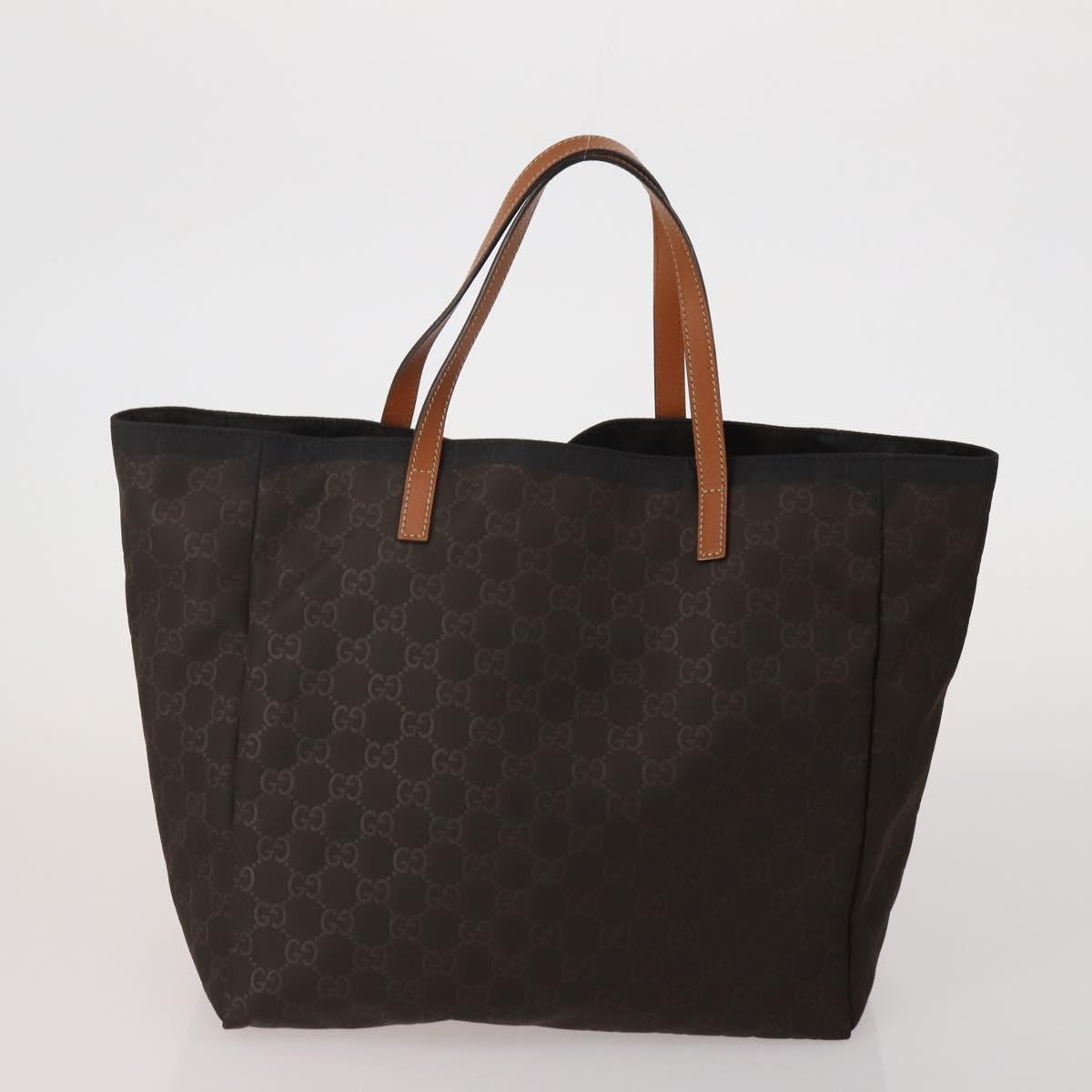 GUCCI GG Supreme Shoulder Bag PVC Nylon 4 Set Black Beige Auth BA13882
