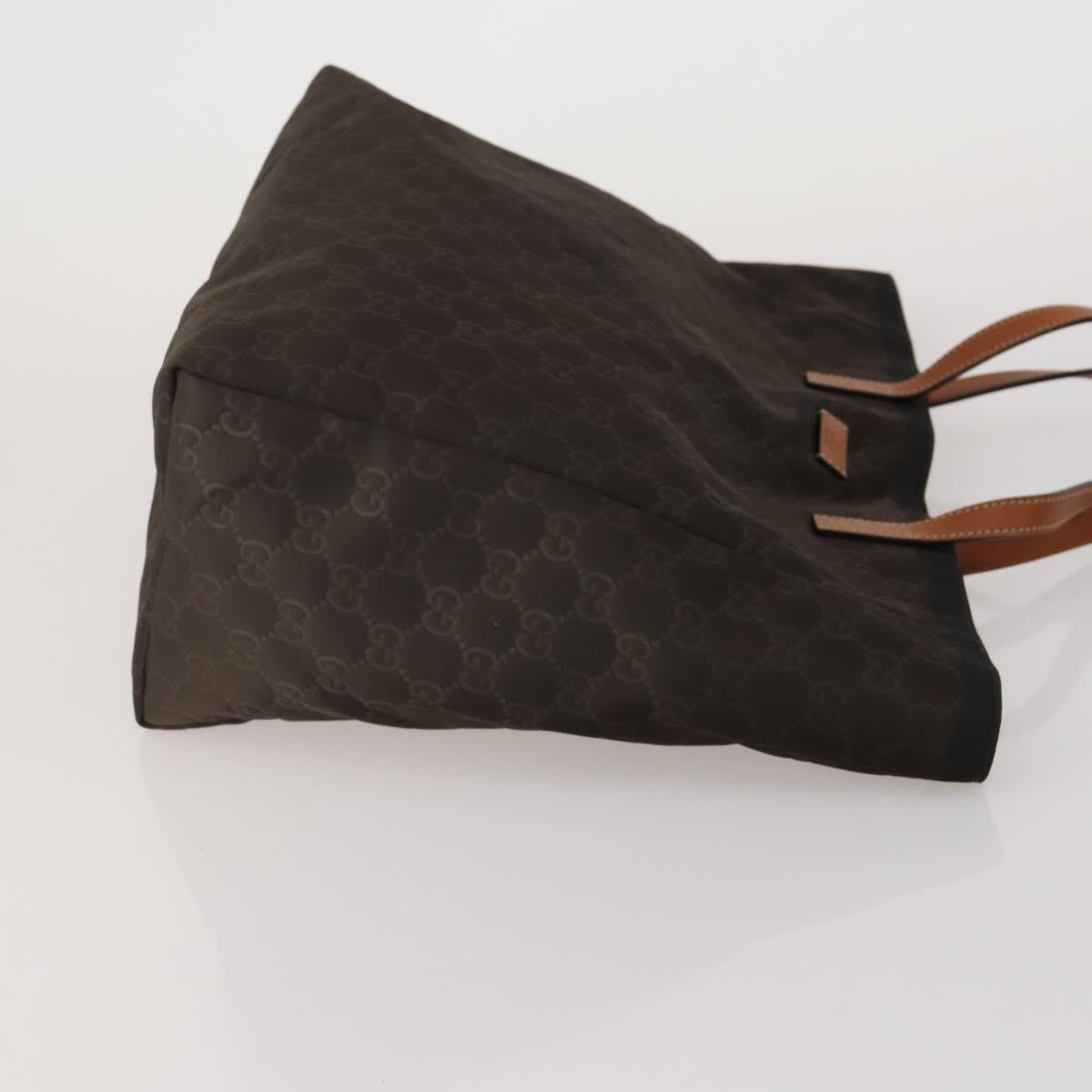 GUCCI GG Supreme Shoulder Bag PVC Nylon 4 Set Black Beige Auth BA13882