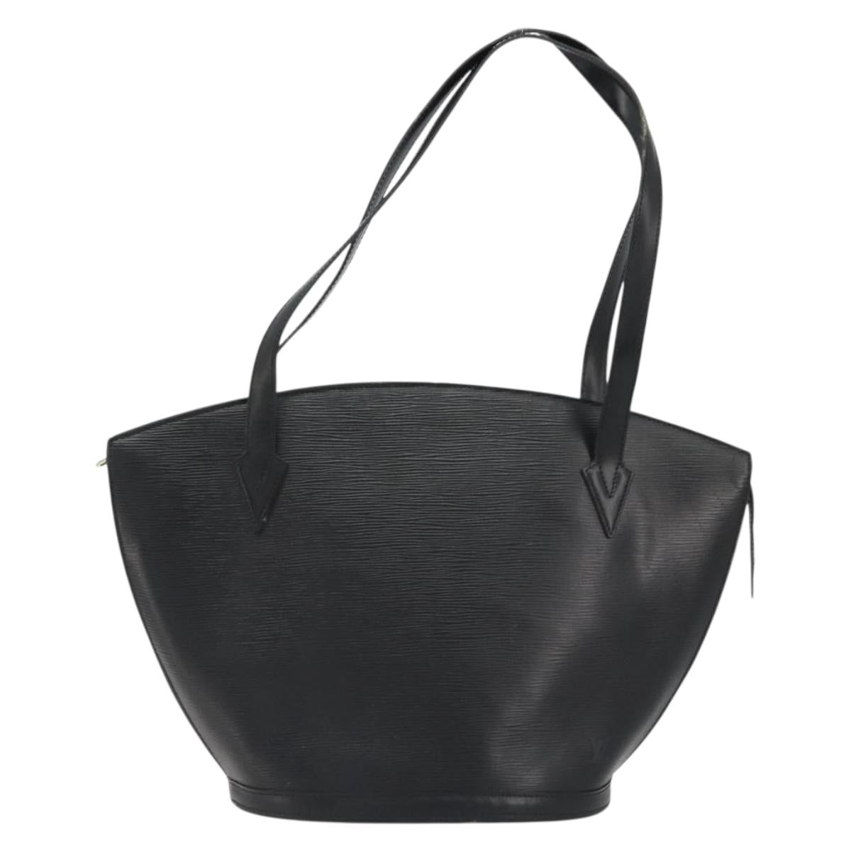 LOUIS VUITTON Epi Saint Jacques Shopping Shoulder Bag Black M52262 Auth BA13885