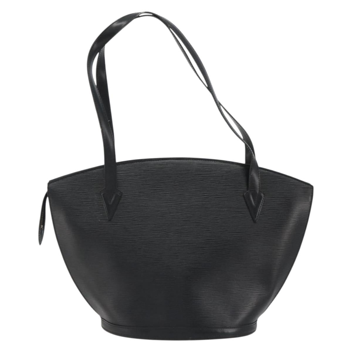 LOUIS VUITTON Epi Saint Jacques Shopping Shoulder Bag Black M52262 Auth BA13885
