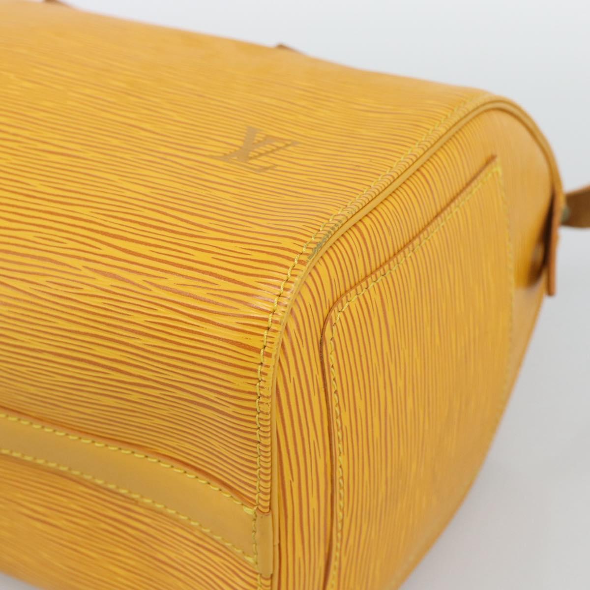 LOUIS VUITTON Epi Speedy 25 Hand Bag Tassili Yellow M43019 LV Auth BA13890A