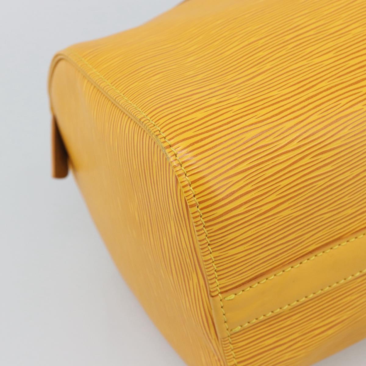 LOUIS VUITTON Epi Speedy 25 Hand Bag Tassili Yellow M43019 LV Auth BA13890A