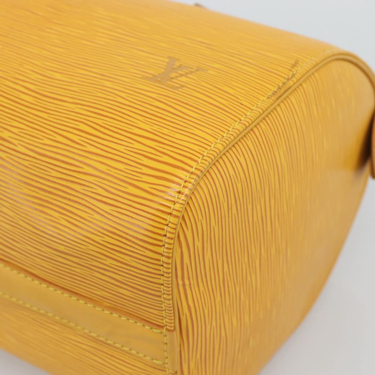 LOUIS VUITTON Epi Speedy 25 Hand Bag Tassili Yellow M43019 LV Auth BA13890A