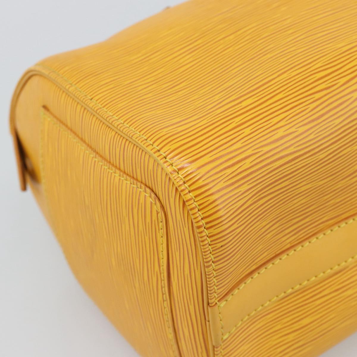 LOUIS VUITTON Epi Speedy 25 Hand Bag Tassili Yellow M43019 LV Auth BA13890A