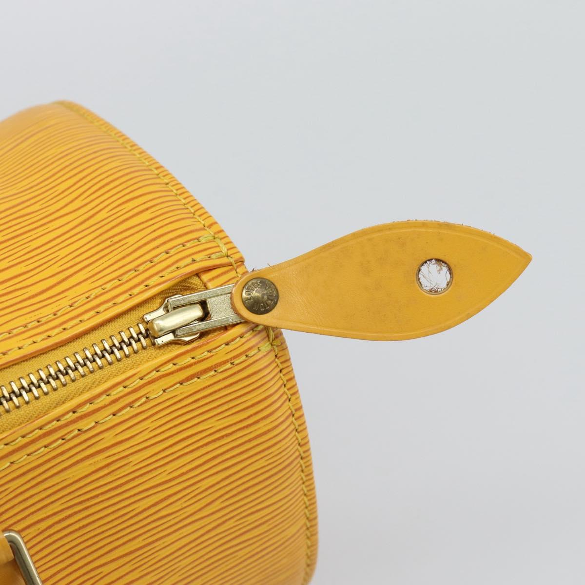 LOUIS VUITTON Epi Speedy 25 Hand Bag Tassili Yellow M43019 LV Auth BA13890A