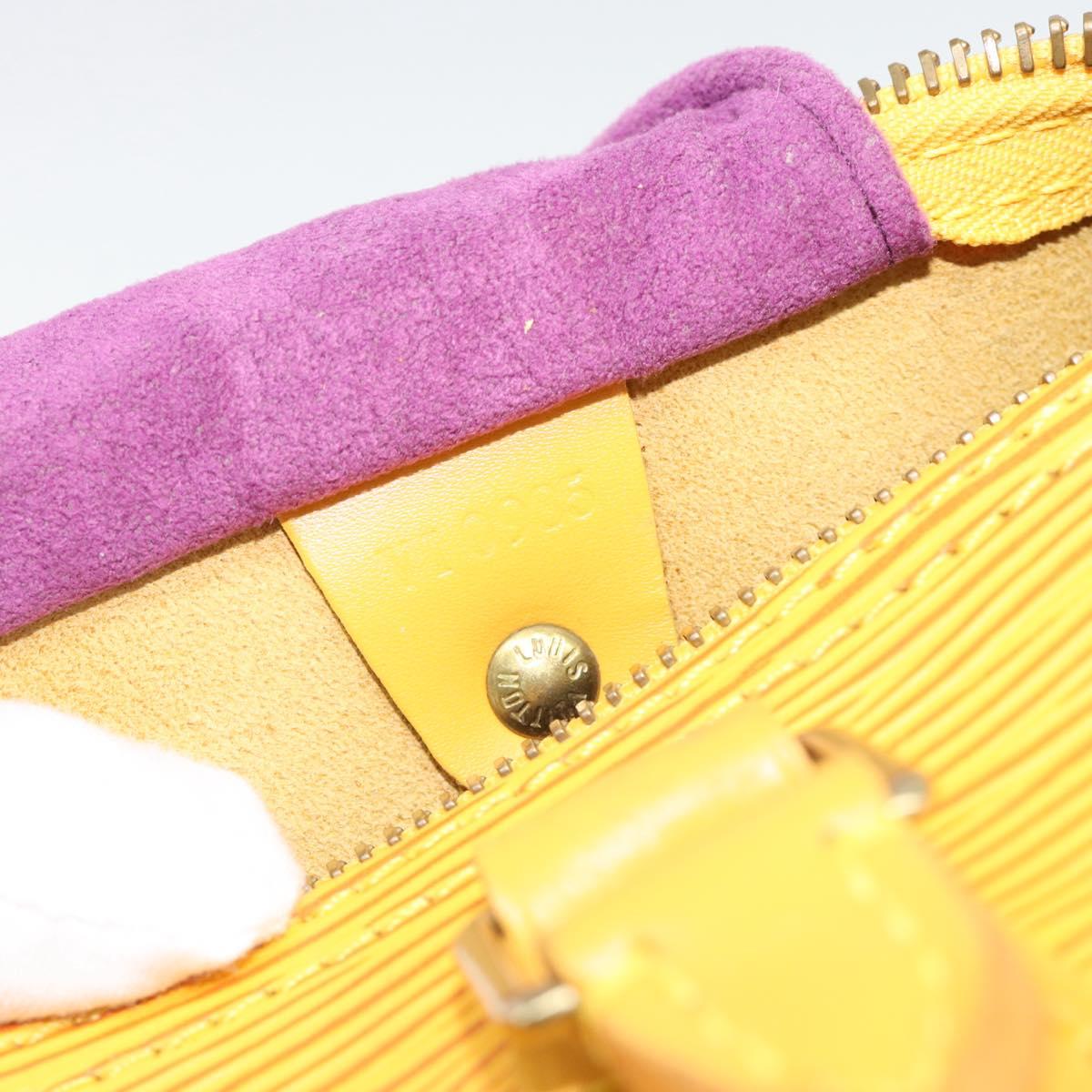 LOUIS VUITTON Epi Speedy 25 Hand Bag Tassili Yellow M43019 LV Auth BA13890A