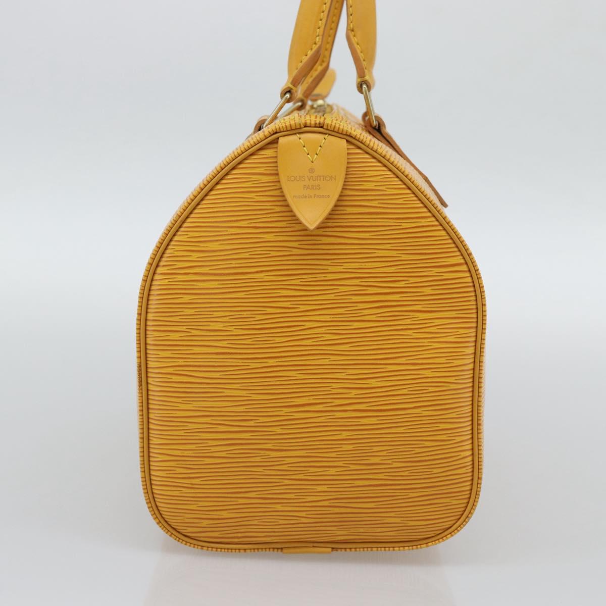 LOUIS VUITTON Epi Speedy 25 Hand Bag Tassili Yellow M43019 LV Auth BA13890A