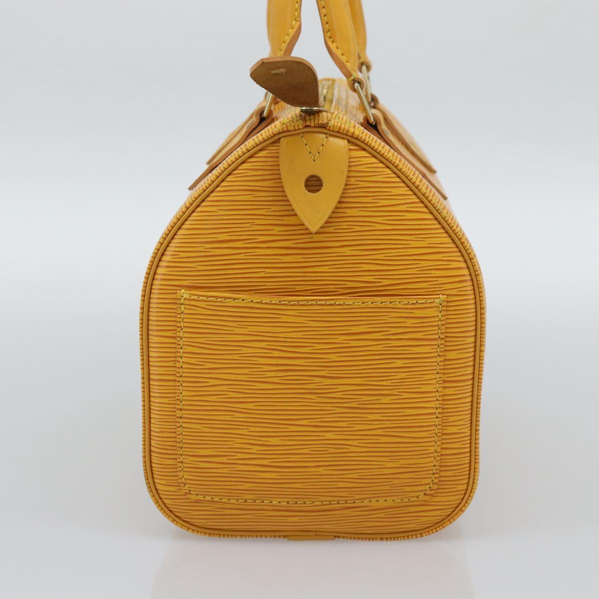 LOUIS VUITTON Epi Speedy 25 Hand Bag Tassili Yellow M43019 LV Auth BA13890A