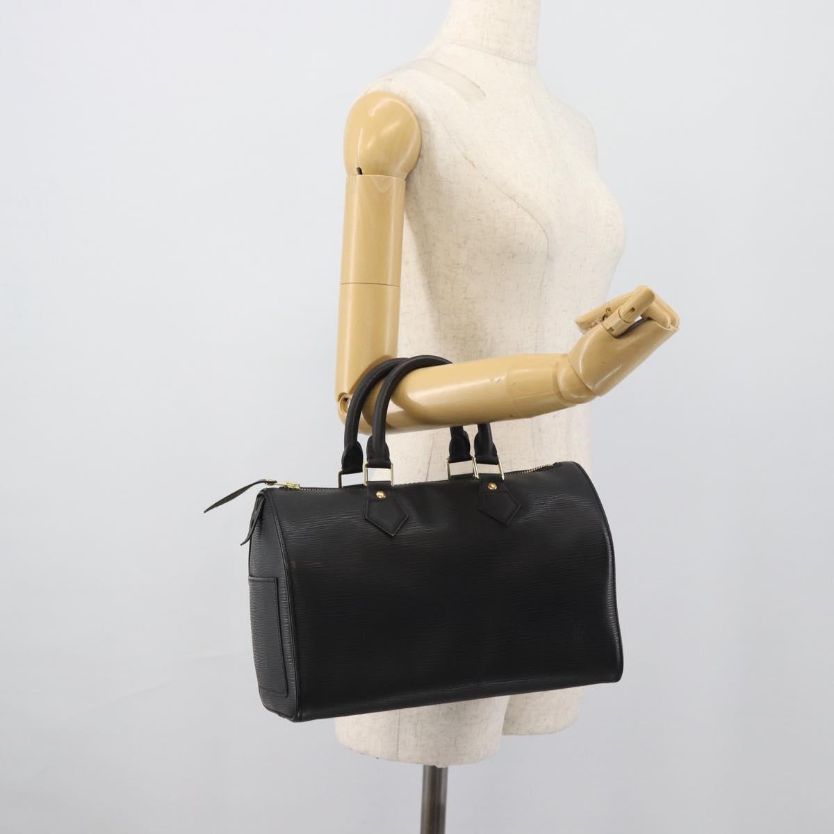 LOUIS VUITTON Epi Speedy 30 Hand Bag Noir Black M43002 LV Auth BA13894A