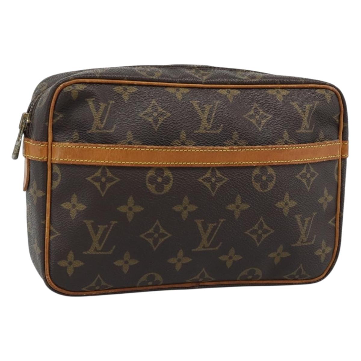 LOUIS VUITTON Monogram Compiegne 23 Clutch Bag M51847 LV Auth BA13895
