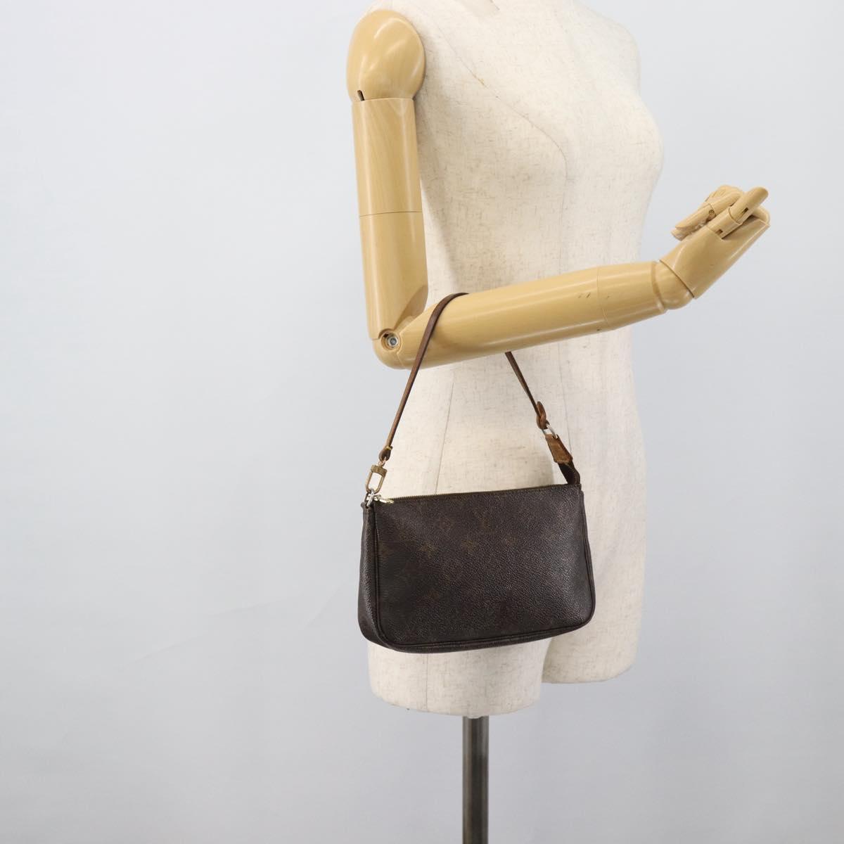 LOUIS VUITTON Monogram Pochette Accessoires Pouch M51980 LV Auth BA13901