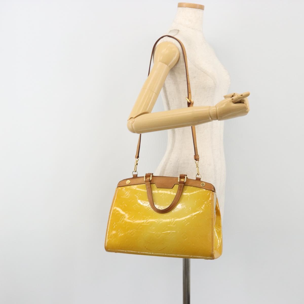 LOUIS VUITTON Vernis Blair MM Hand Bag 2way Dunne M90180 LV Auth BA13904