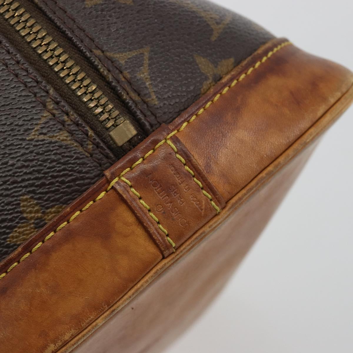 LOUIS VUITTON Monogram Alma Hand Bag M51130 LV Auth BA13908