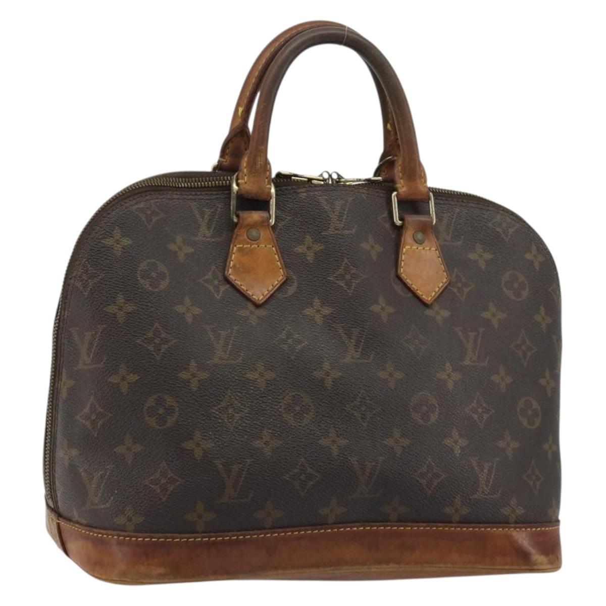 LOUIS VUITTON Monogram Alma Hand Bag M51130 LV Auth BA13908