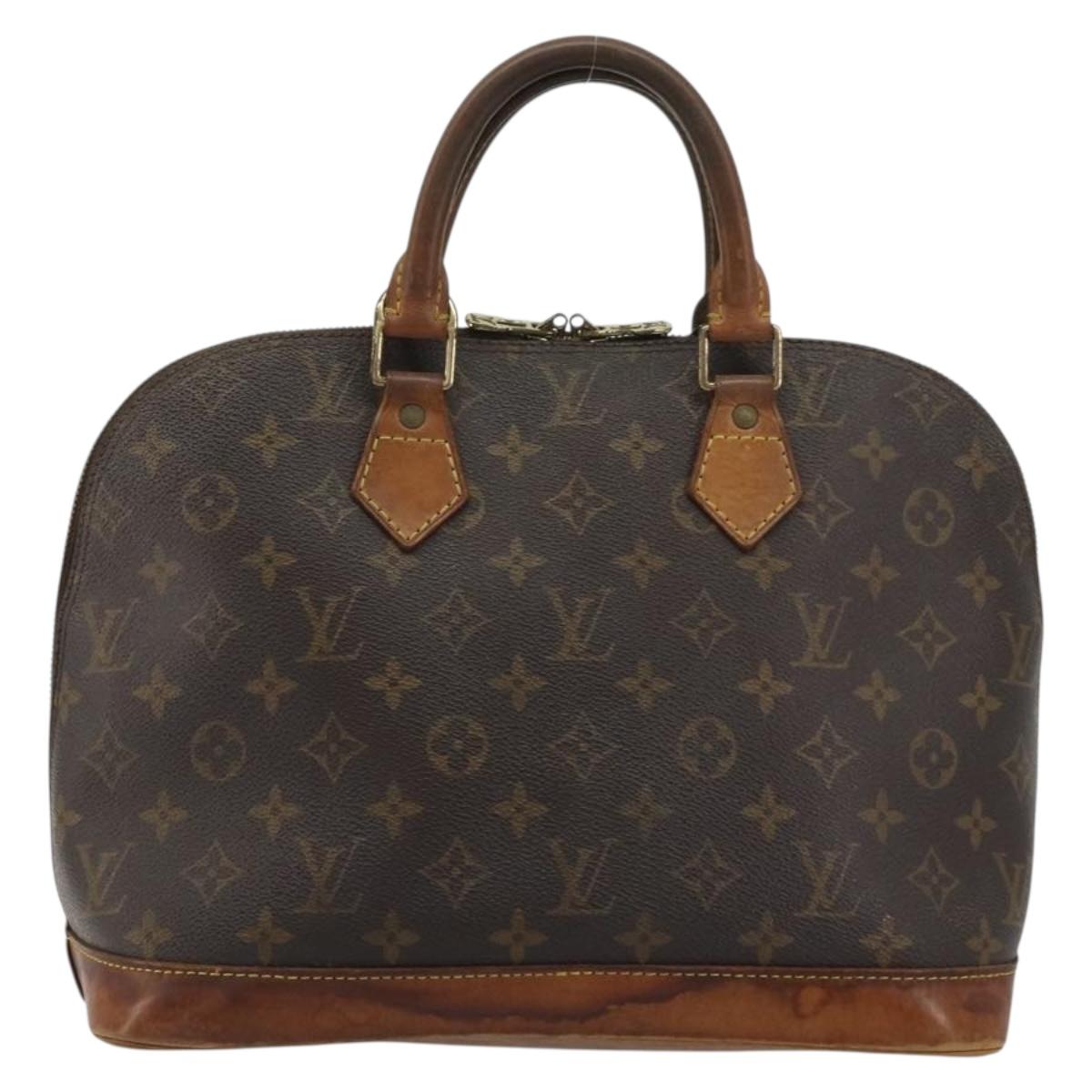 LOUIS VUITTON Monogram Alma Hand Bag M51130 LV Auth BA13908