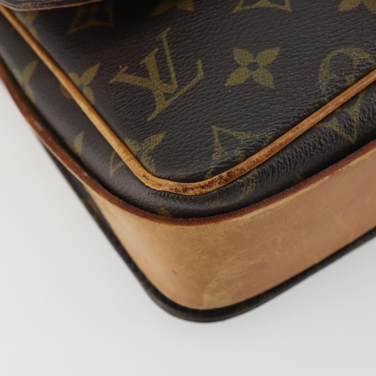 LOUIS VUITTON Monogram Cartouchiere MM Shoulder Bag M51253 LV Auth BA13911