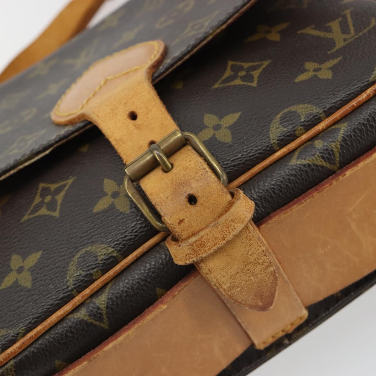 LOUIS VUITTON Monogram Cartouchiere MM Shoulder Bag M51253 LV Auth BA13911