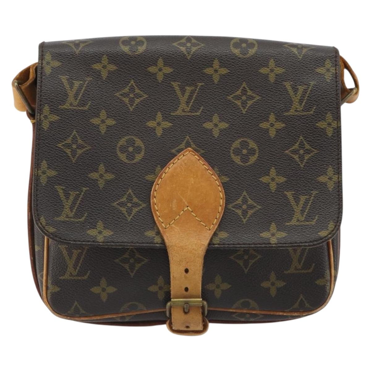 LOUIS VUITTON Monogram Cartouchiere MM Shoulder Bag M51253 LV Auth BA13911
