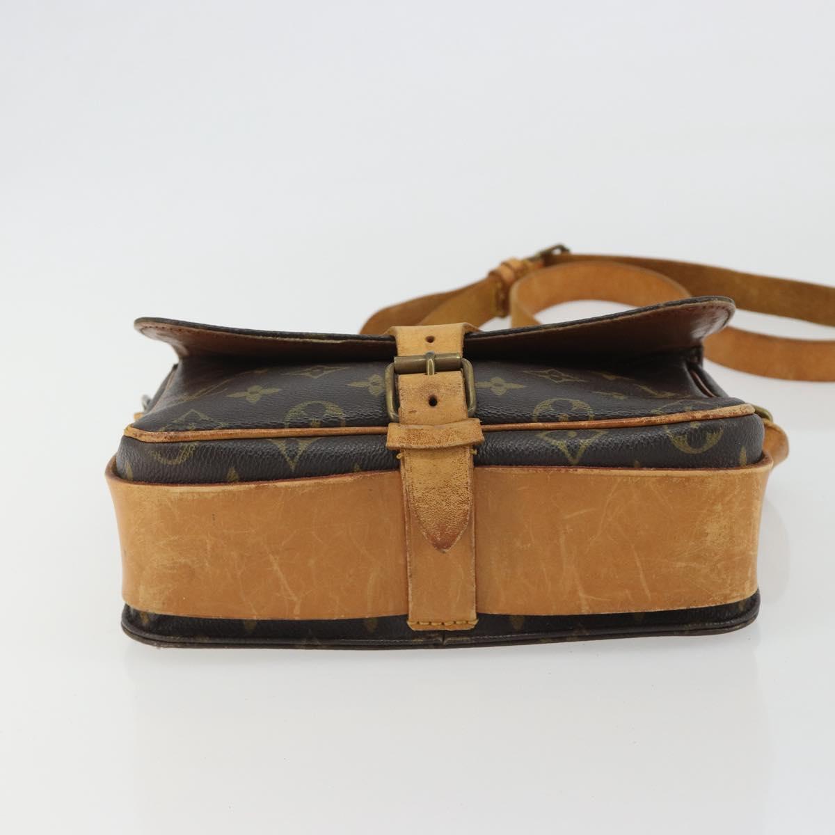 LOUIS VUITTON Monogram Cartouchiere MM Shoulder Bag M51253 LV Auth BA13911