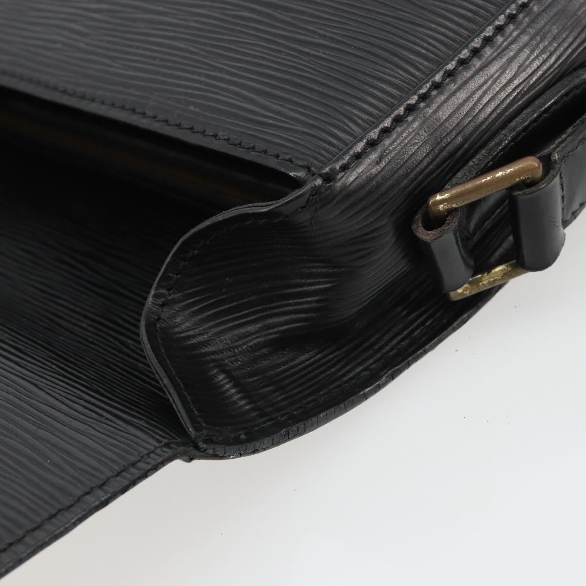 LOUIS VUITTON Epi Saint Cloud GM Shoulder Bag Black M52192 LV Auth BA13914