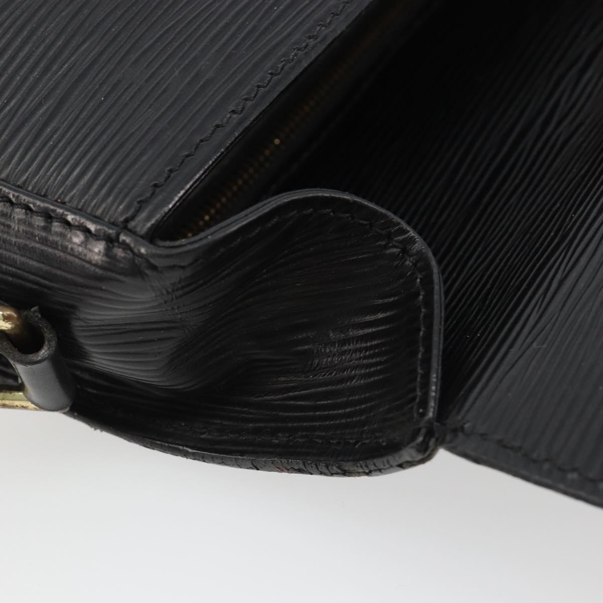 LOUIS VUITTON Epi Saint Cloud GM Shoulder Bag Black M52192 LV Auth BA13914