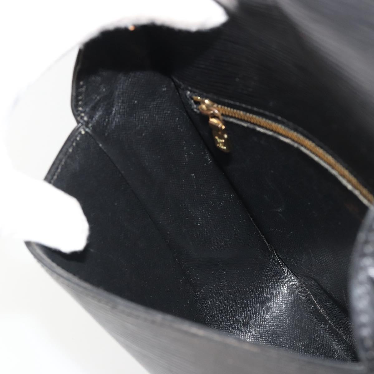 LOUIS VUITTON Epi Saint Cloud GM Shoulder Bag Black M52192 LV Auth BA13914