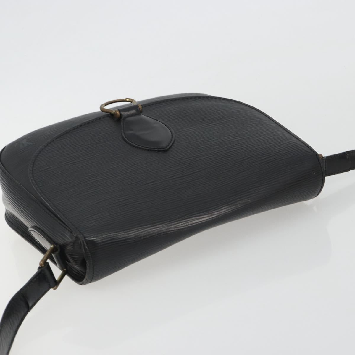 LOUIS VUITTON Epi Saint Cloud GM Shoulder Bag Black M52192 LV Auth BA13914