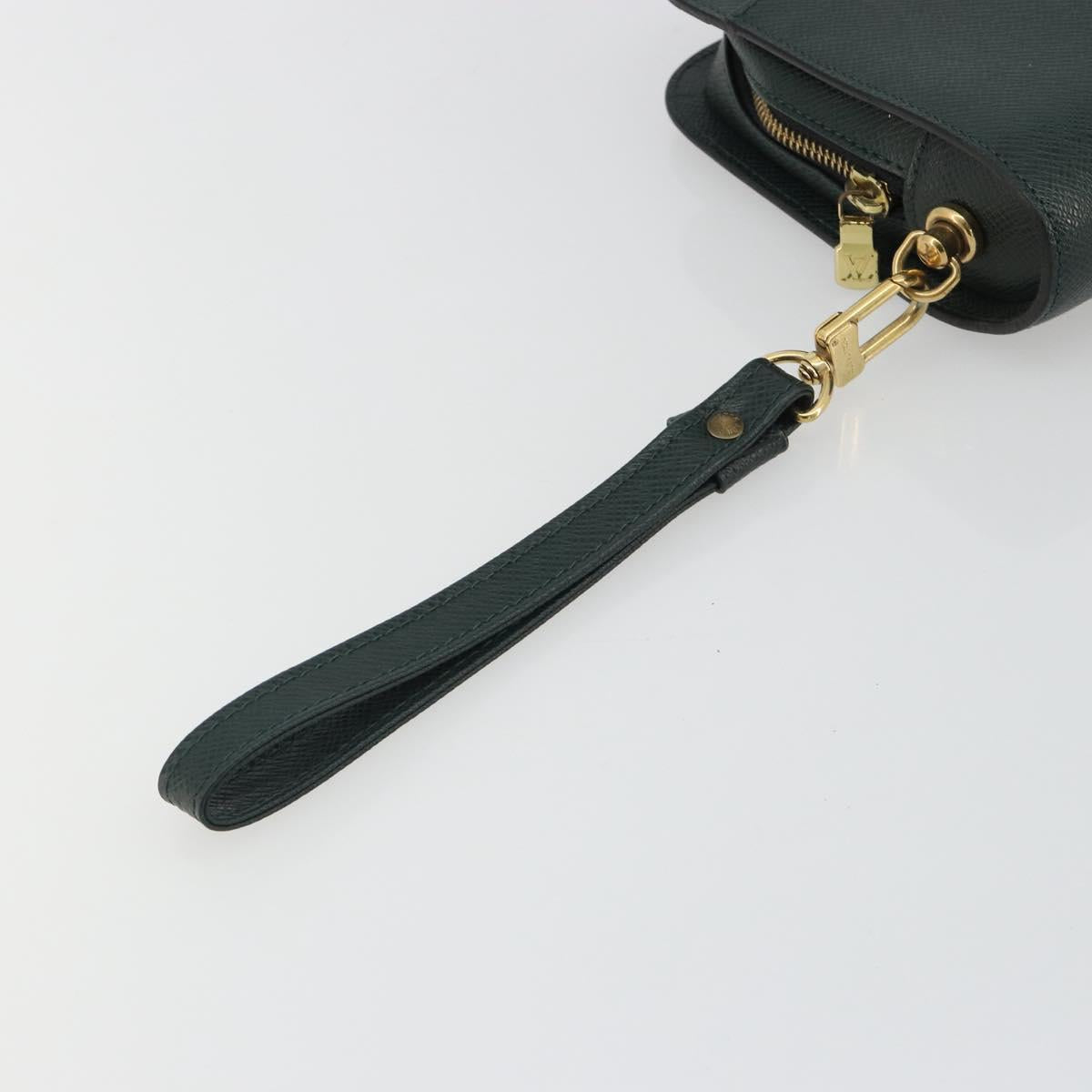 LOUIS VUITTON Taiga Baikal Clutch Bag Epicea M30184 LV Auth BA13916