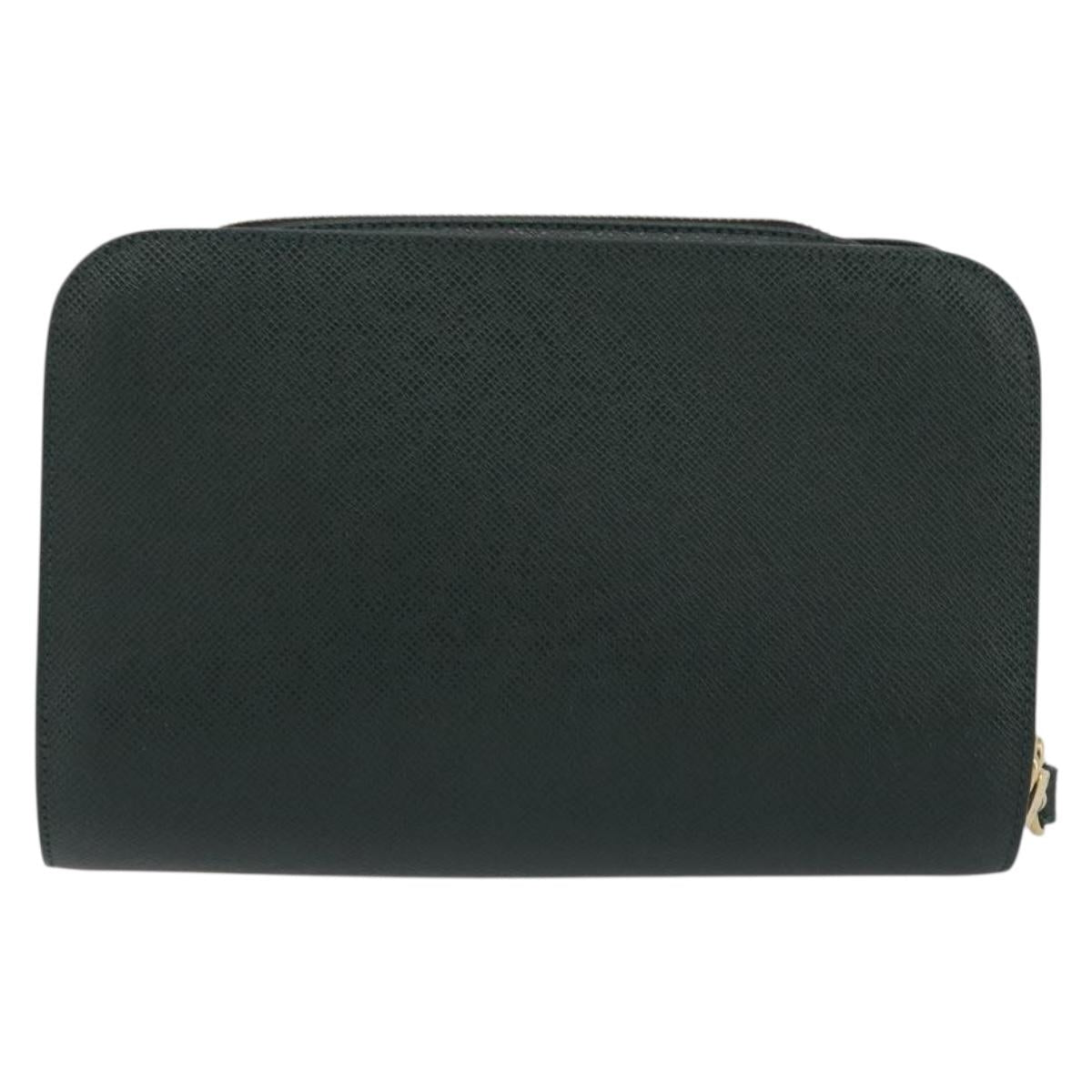 LOUIS VUITTON Taiga Baikal Clutch Bag Epicea M30184 LV Auth BA13916