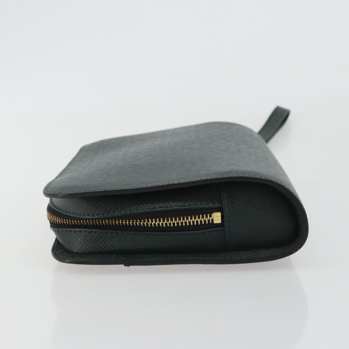 LOUIS VUITTON Taiga Baikal Clutch Bag Epicea M30184 LV Auth BA13916