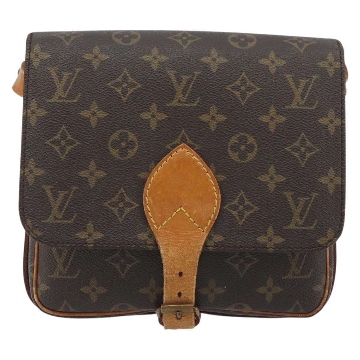 LOUIS VUITTON Monogram Cartouchiere MM Shoulder Bag M51253 LV Auth BA13926