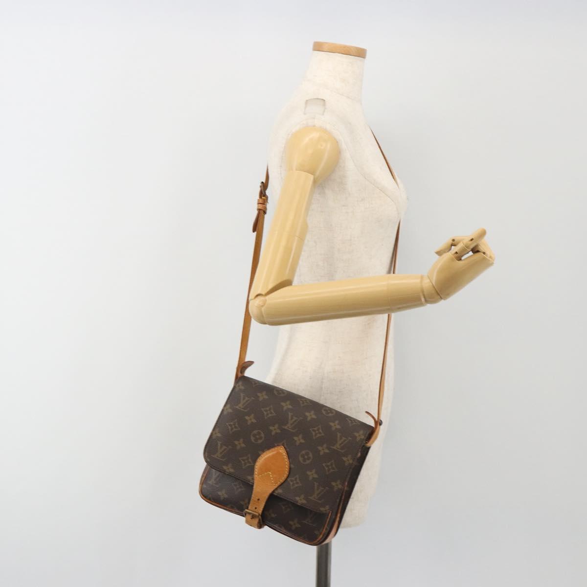 LOUIS VUITTON Monogram Cartouchiere MM Shoulder Bag M51253 LV Auth BA13926
