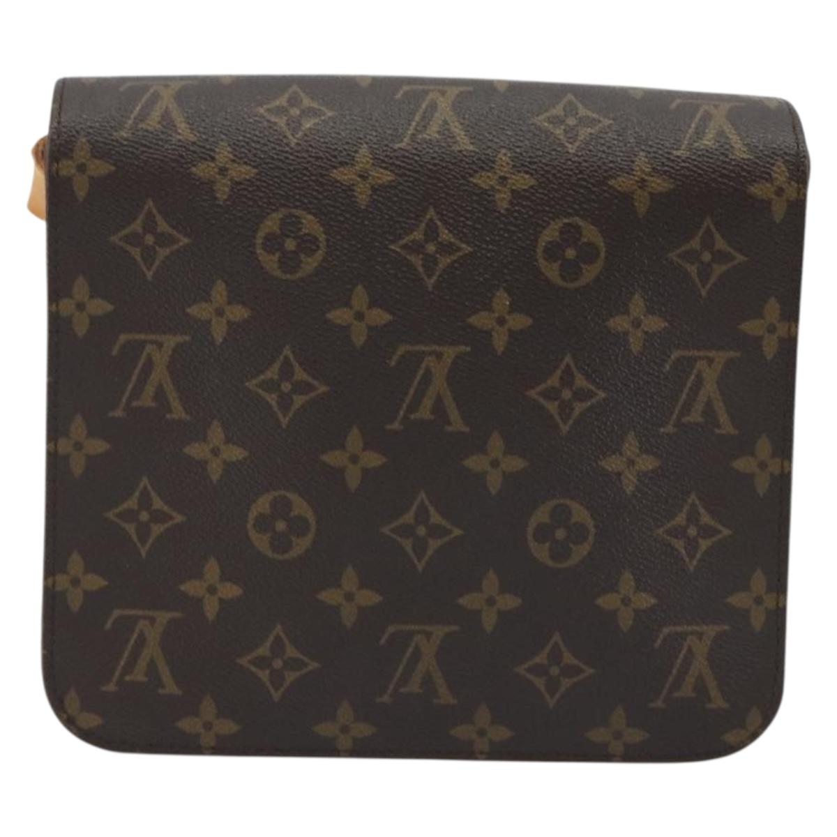 LOUIS VUITTON Monogram Cartouchiere MM Shoulder Bag M51253 LV Auth BA13926