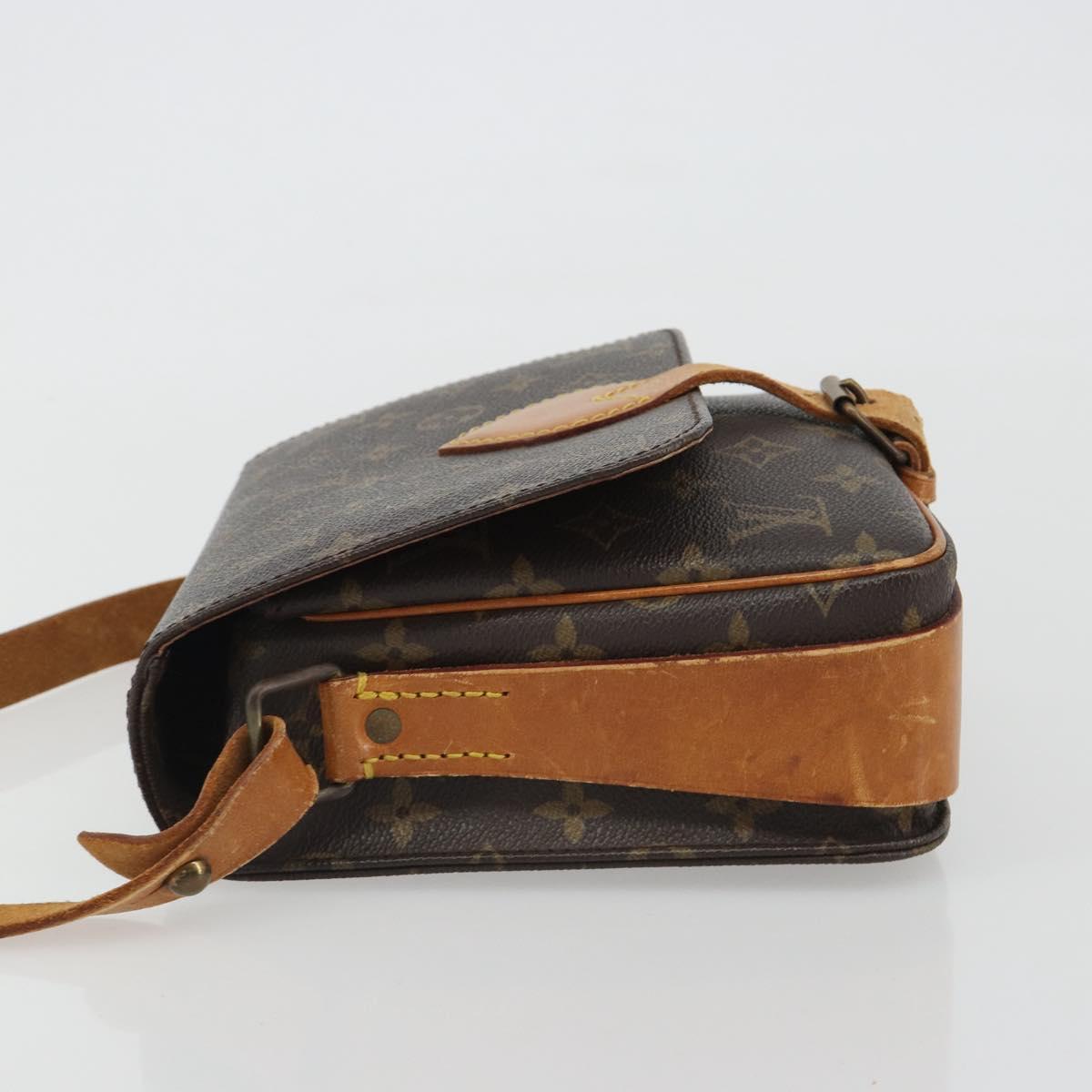 LOUIS VUITTON Monogram Cartouchiere MM Shoulder Bag M51253 LV Auth BA13926