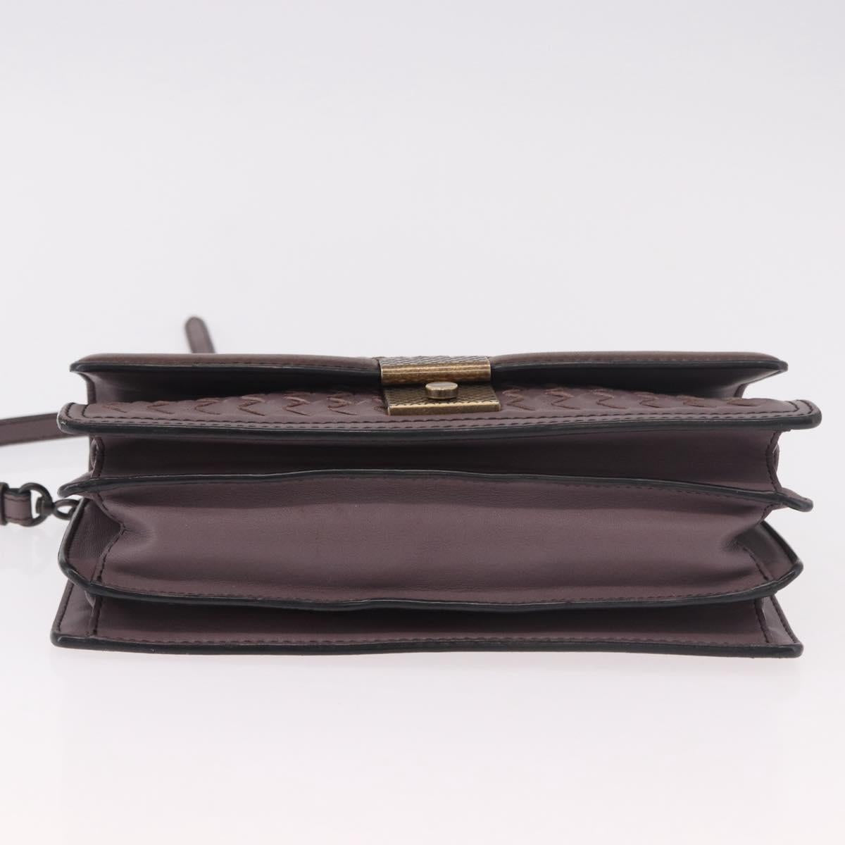 BOTTEGA VENETA INTRECCIATO Hand Bag 2way Purple Auth BA13933A