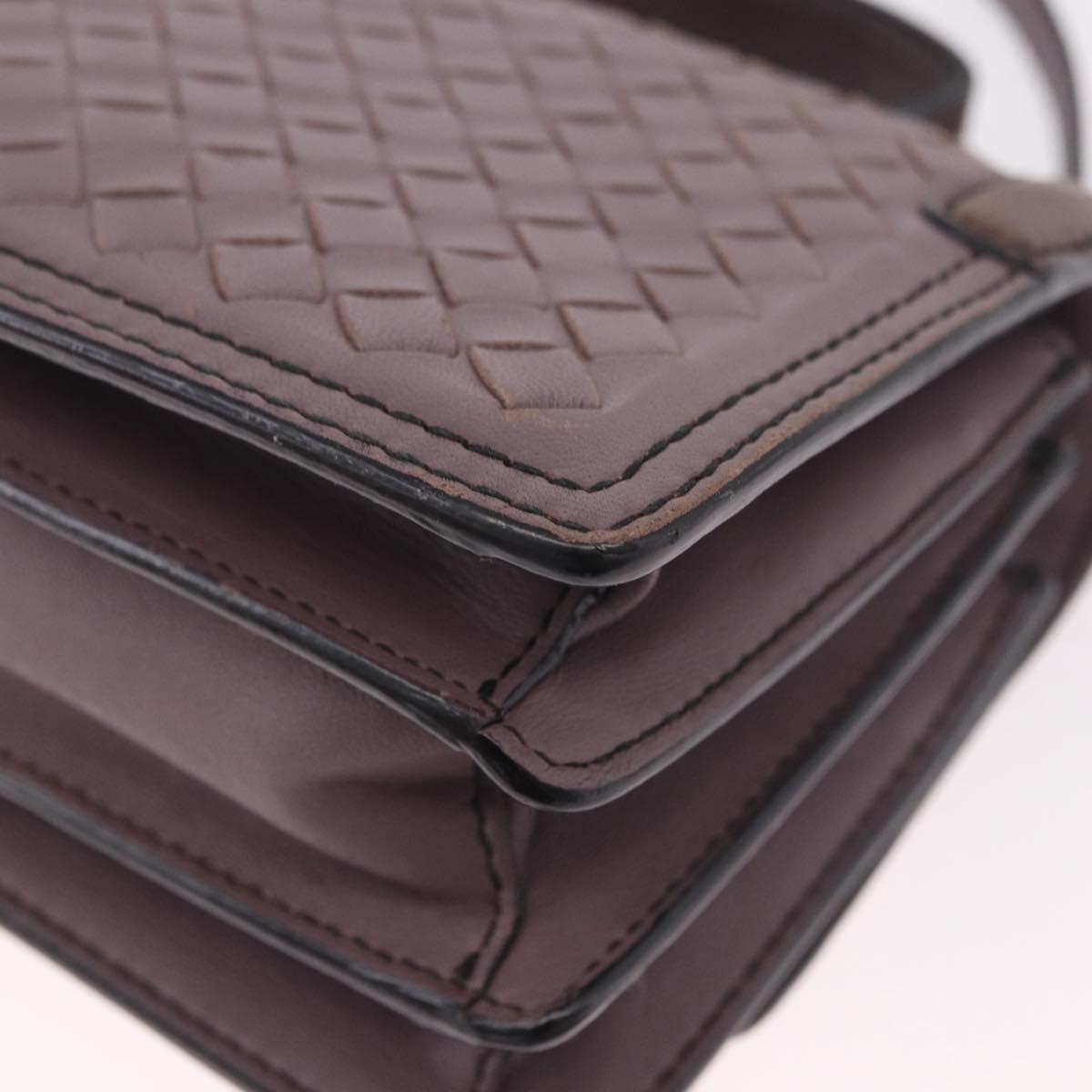 BOTTEGA VENETA INTRECCIATO Hand Bag 2way Purple Auth BA13933A