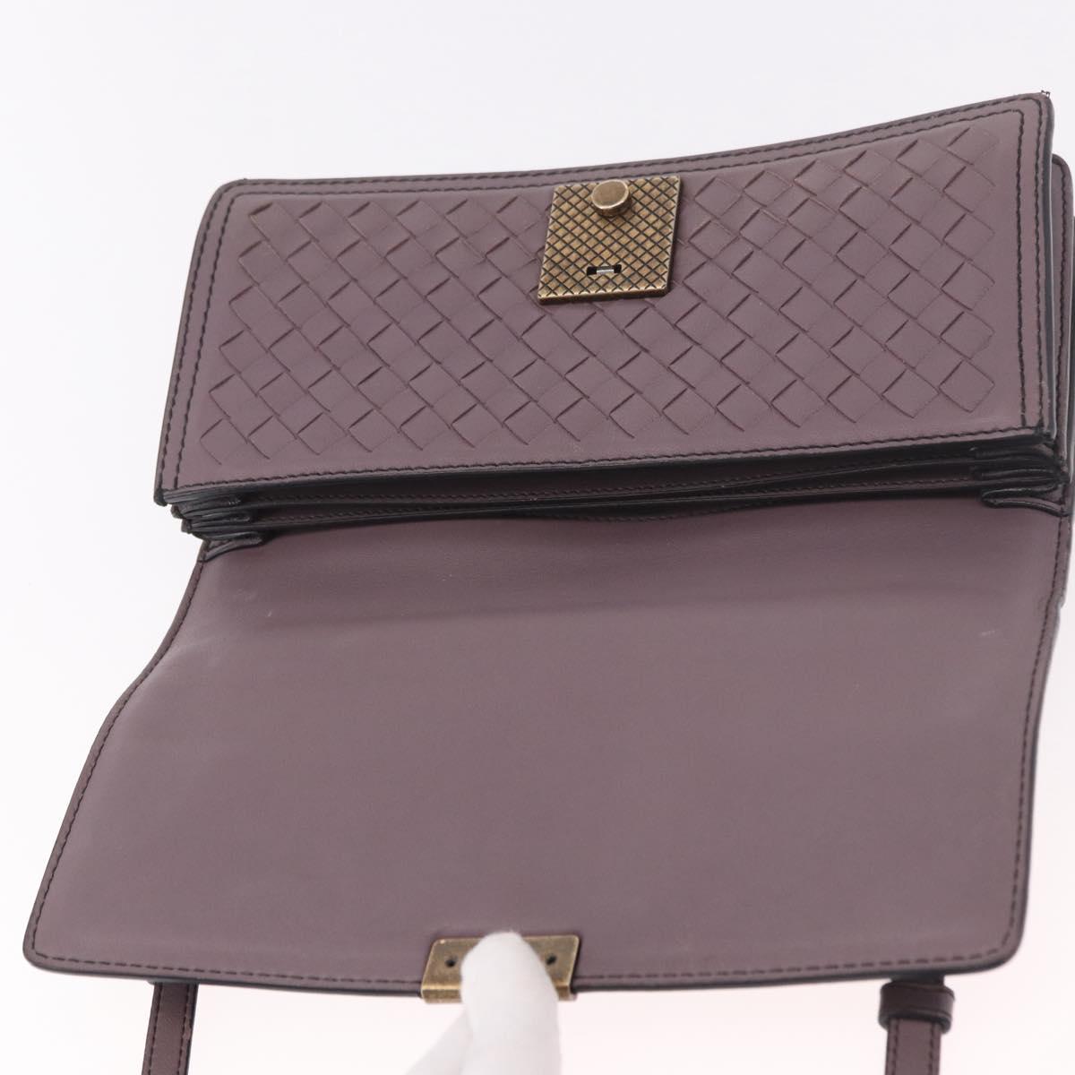 BOTTEGA VENETA INTRECCIATO Hand Bag 2way Purple Auth BA13933A