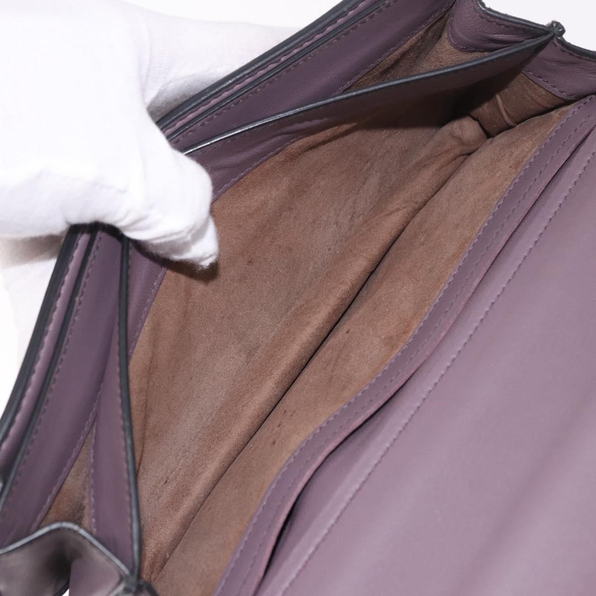 BOTTEGA VENETA INTRECCIATO Hand Bag 2way Purple Auth BA13933A
