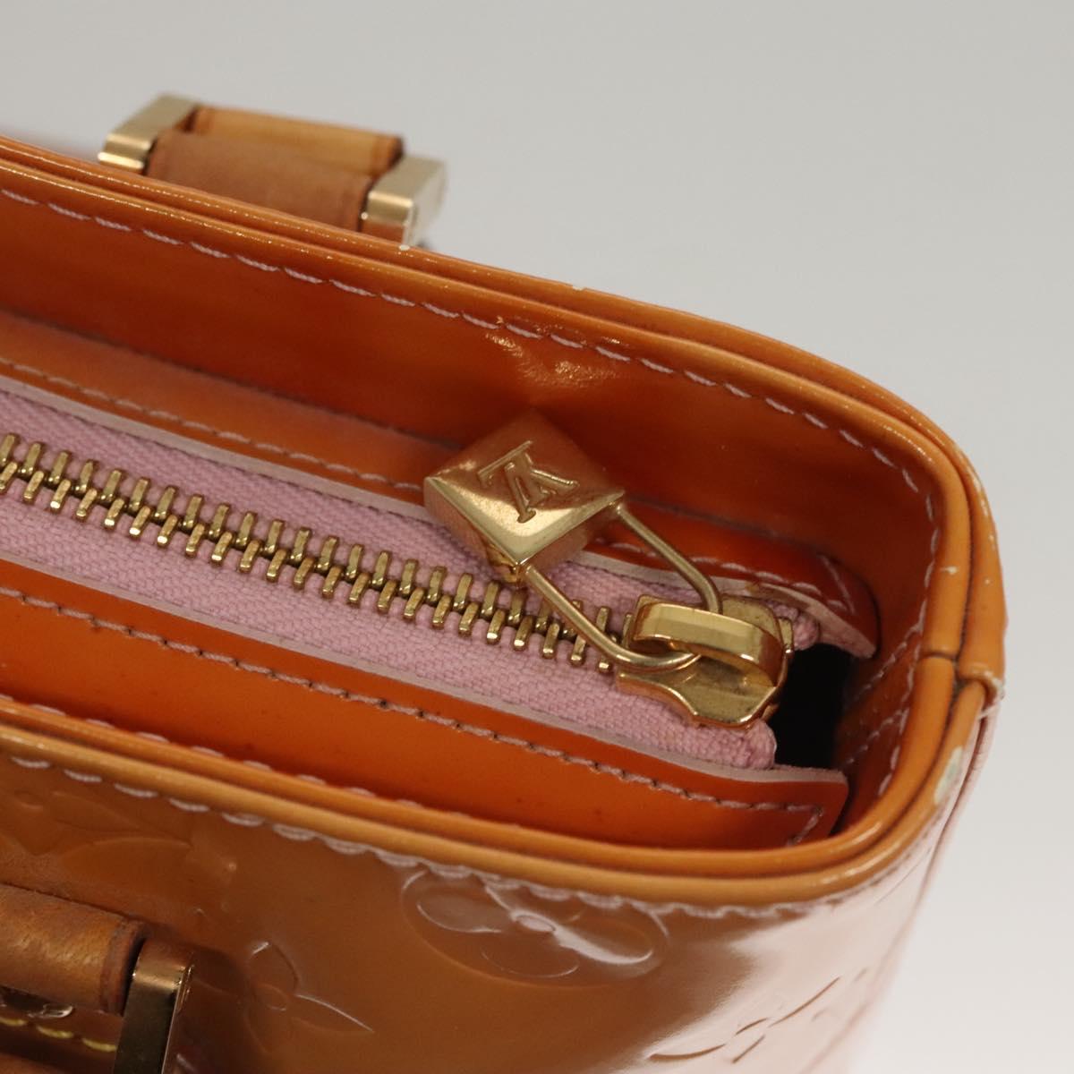 LOUIS VUITTON Monogram Vernis Houston Bag Marshmallow Pink M91302 LV Auth BA1395