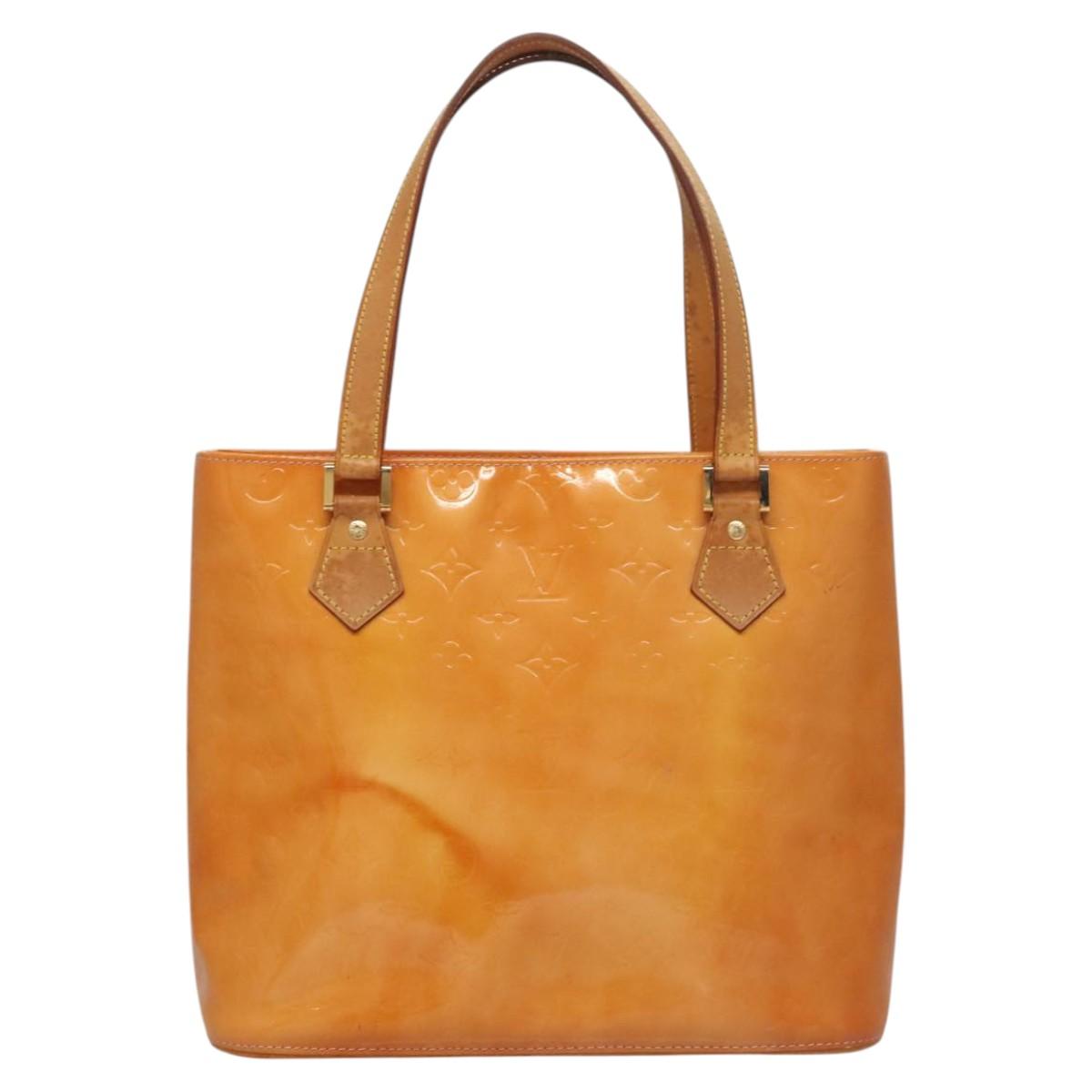 LOUIS VUITTON Monogram Vernis Houston Bag Marshmallow Pink M91302 LV Auth BA1395