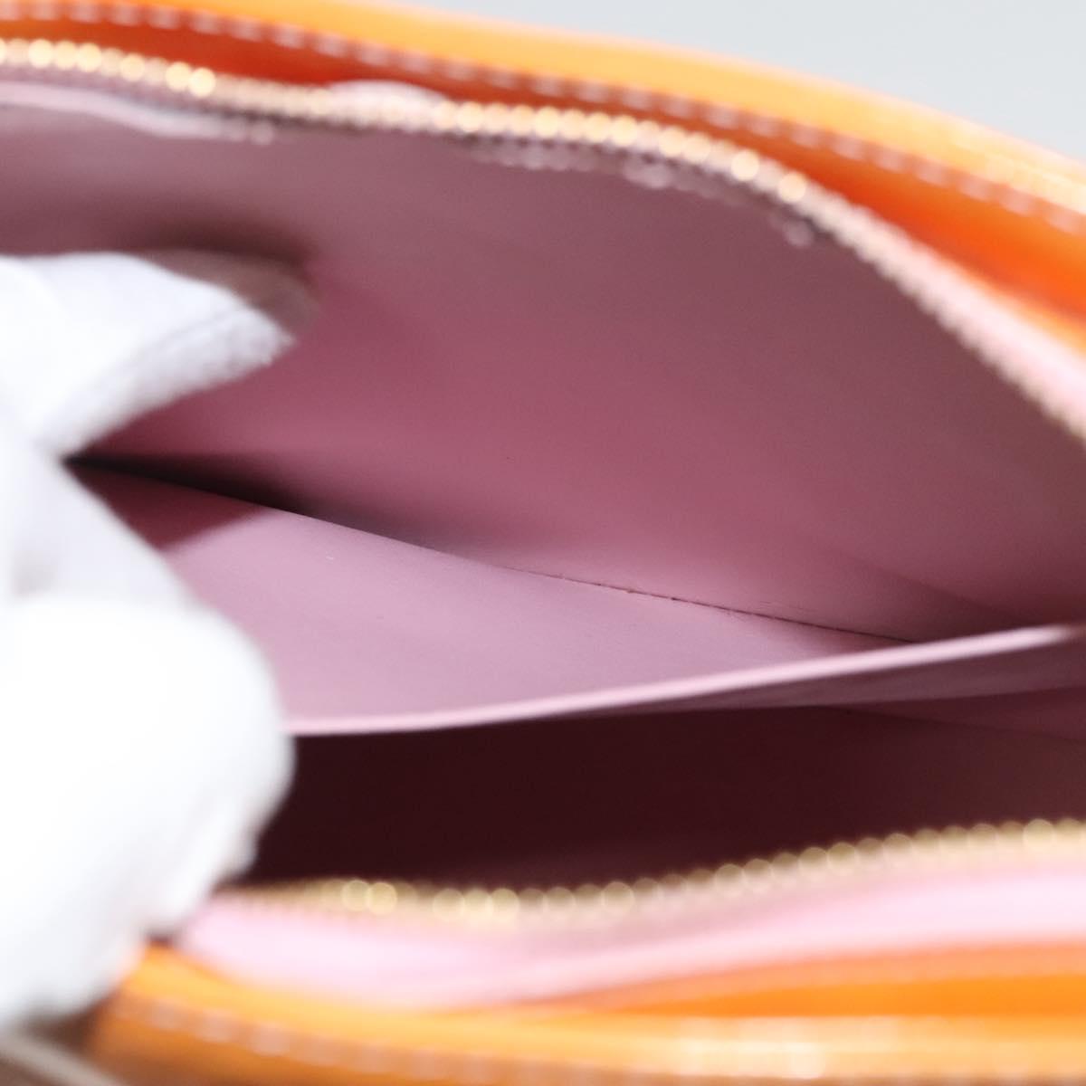 LOUIS VUITTON Monogram Vernis Houston Bag Marshmallow Pink M91302 LV Auth BA1395