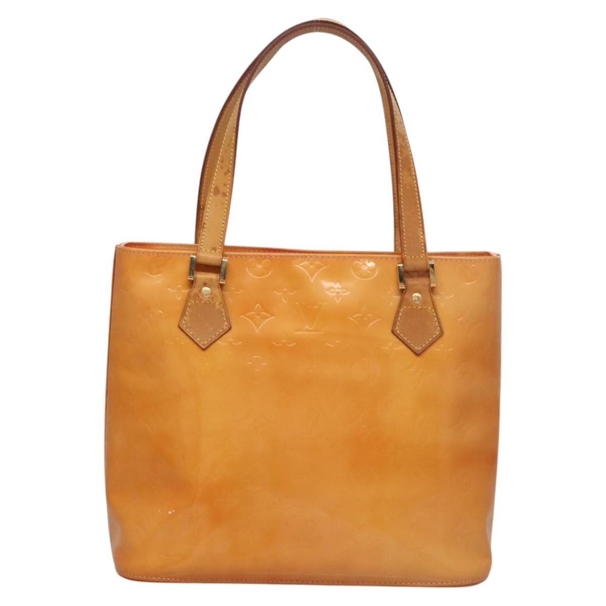 LOUIS VUITTON Monogram Vernis Houston Bag Marshmallow Pink M91302 LV Auth BA1395