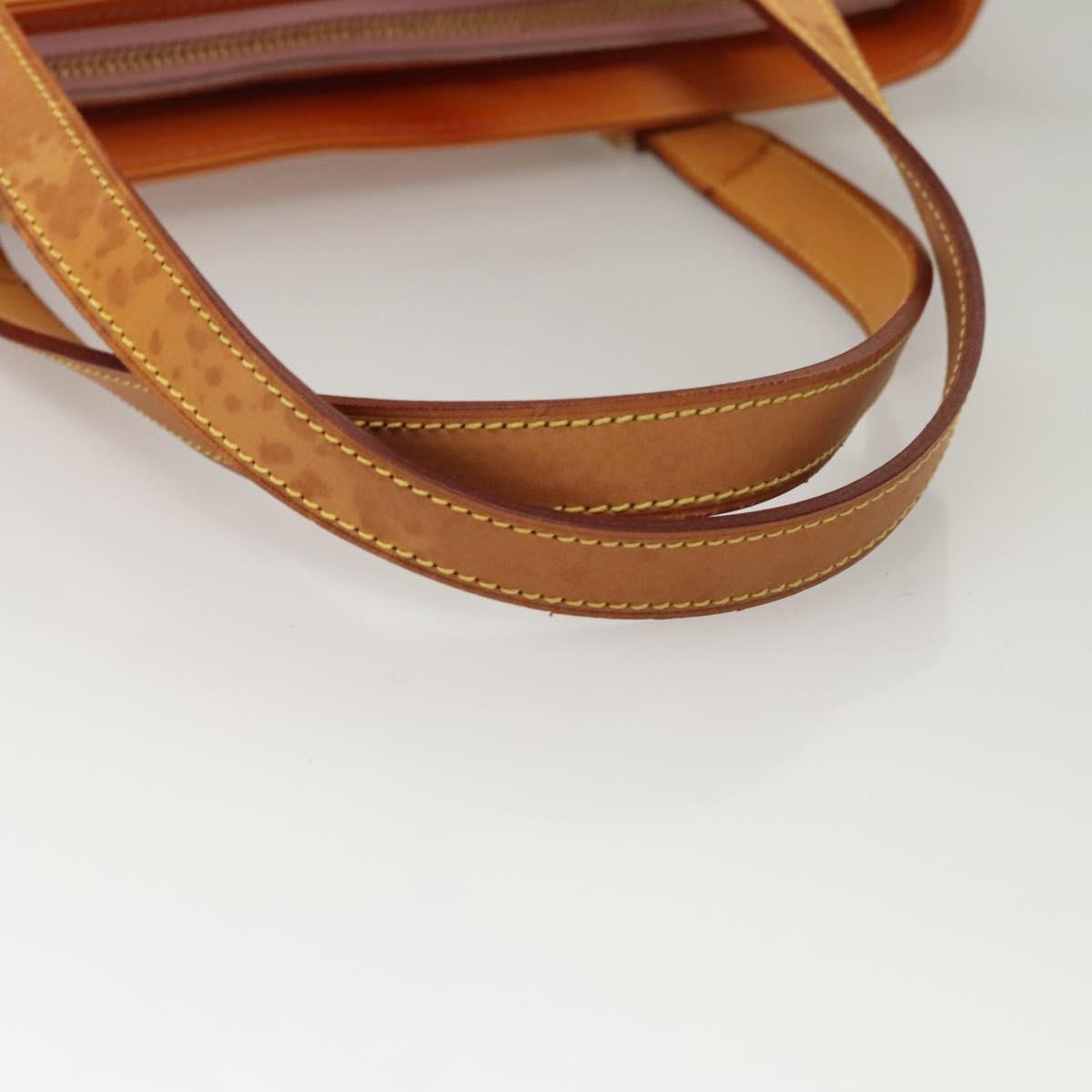 LOUIS VUITTON Monogram Vernis Houston Bag Marshmallow Pink M91302 LV Auth BA1395