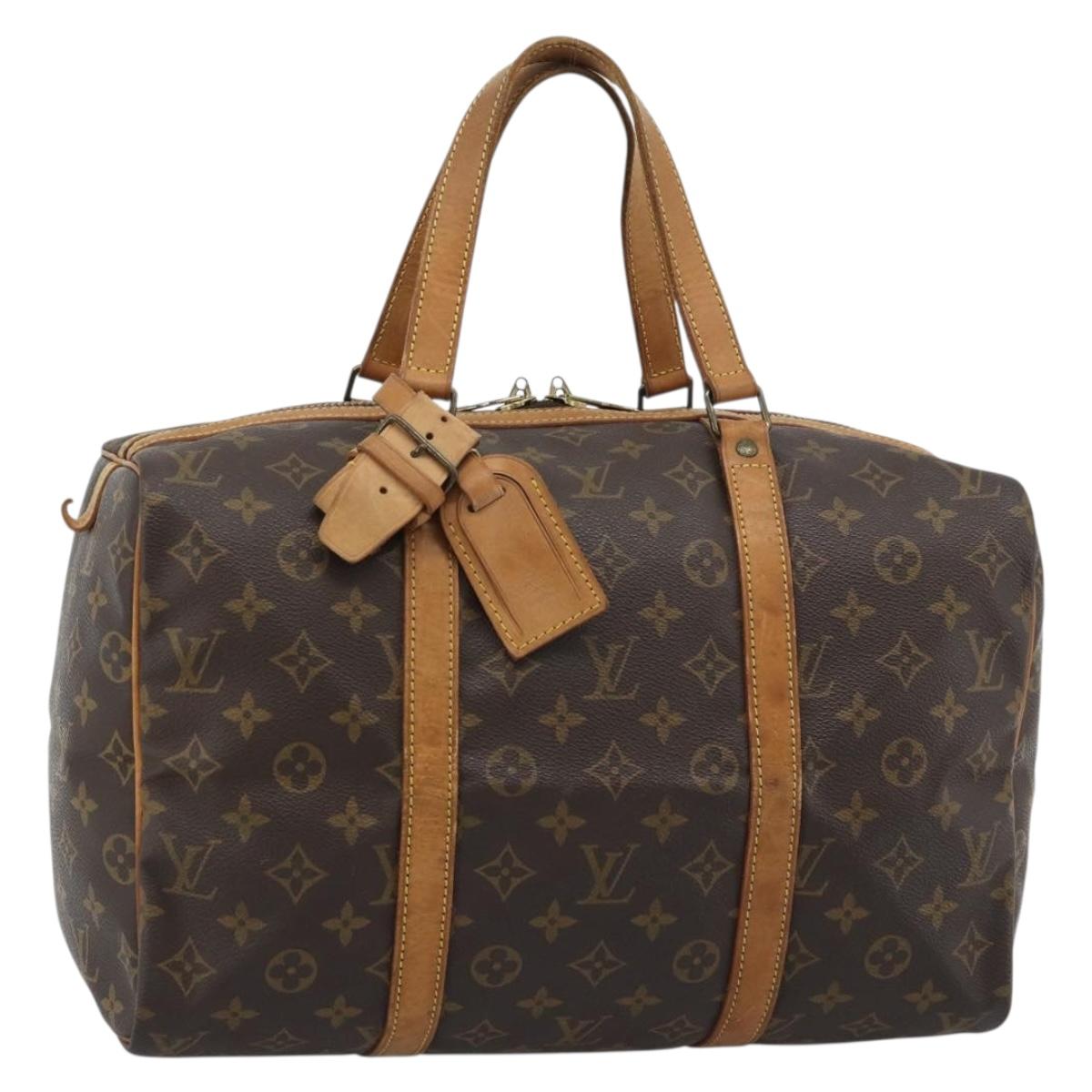 LOUIS VUITTON Monogram Sac Souple 35 Boston Bag M41626 LV Auth BA13950