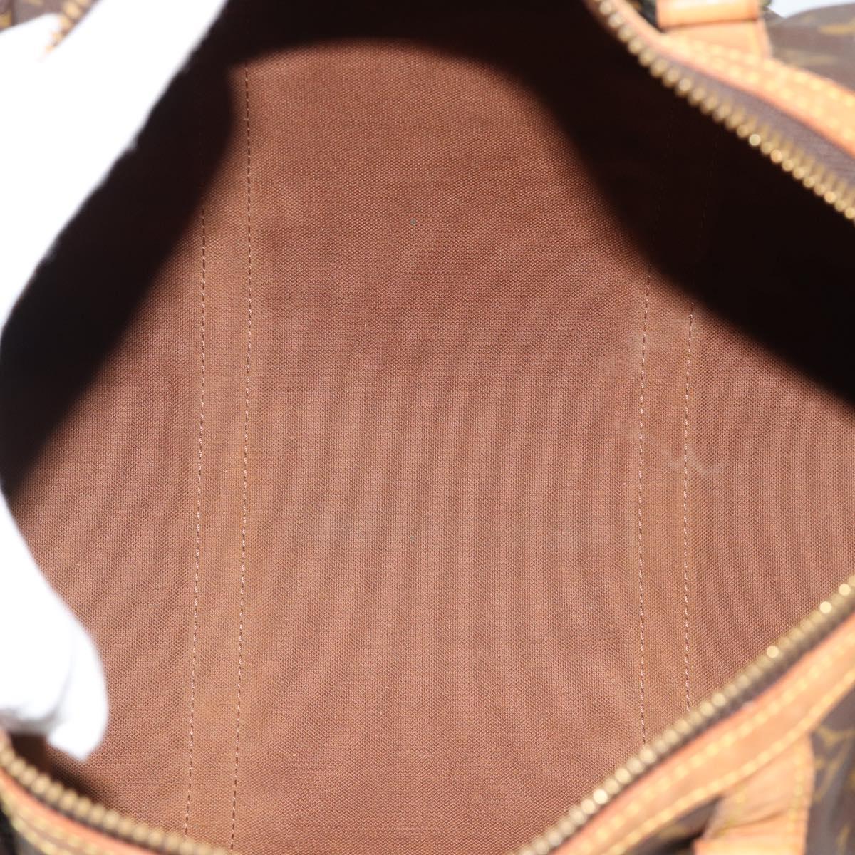 LOUIS VUITTON Monogram Sac Souple 35 Boston Bag M41626 LV Auth BA13950